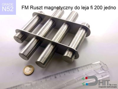 FM Ruszt magnetyczny do leja fi 200 jednopoziomowy N52 - ruszty magnetyczne z magnesami ndfeb
