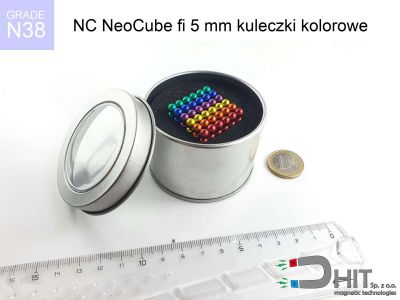 NC NeoCube fi 5 mm kuleczki kolorowe N38 - neocube - neodymowe magnesy w kulkach