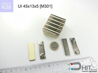 UI 45x13x5 [M301] N38 - zatrzaski magnetyczne do identyfikatorów