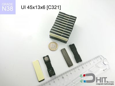 UI 45x13x6 [C321] N38 - zaczepy magnetyczne do identyfikatorów