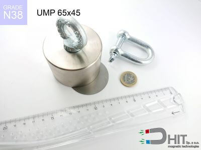 UMP 65x45 [M8] GW  - neodymowe magnesy do poszukiwań w wodzie